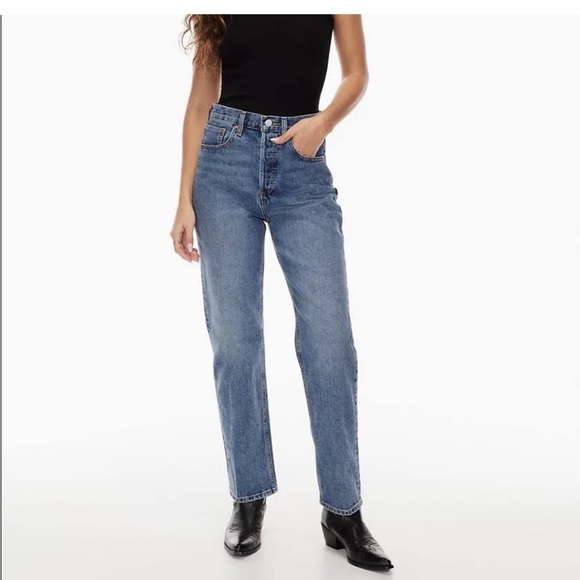 Aritzia Denim Forum Joni High Rise Loose Size 23 - Picture 3 of 9
